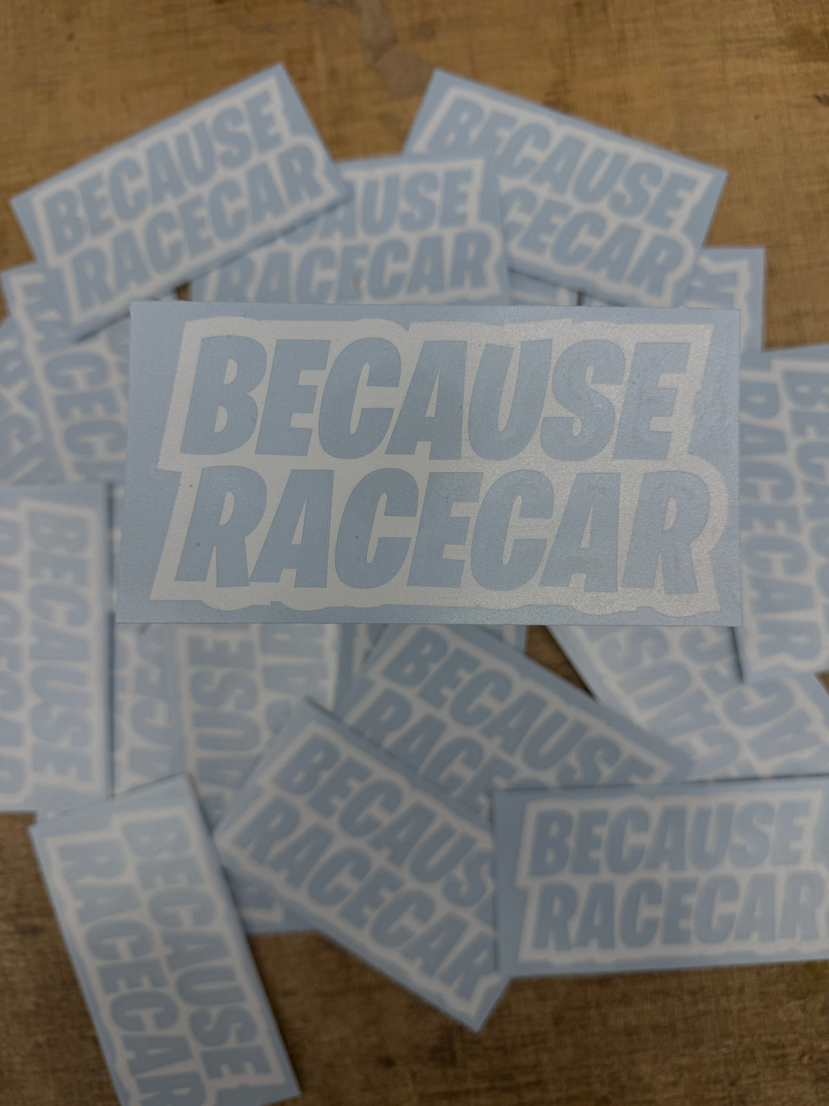 Because Racecar Decal