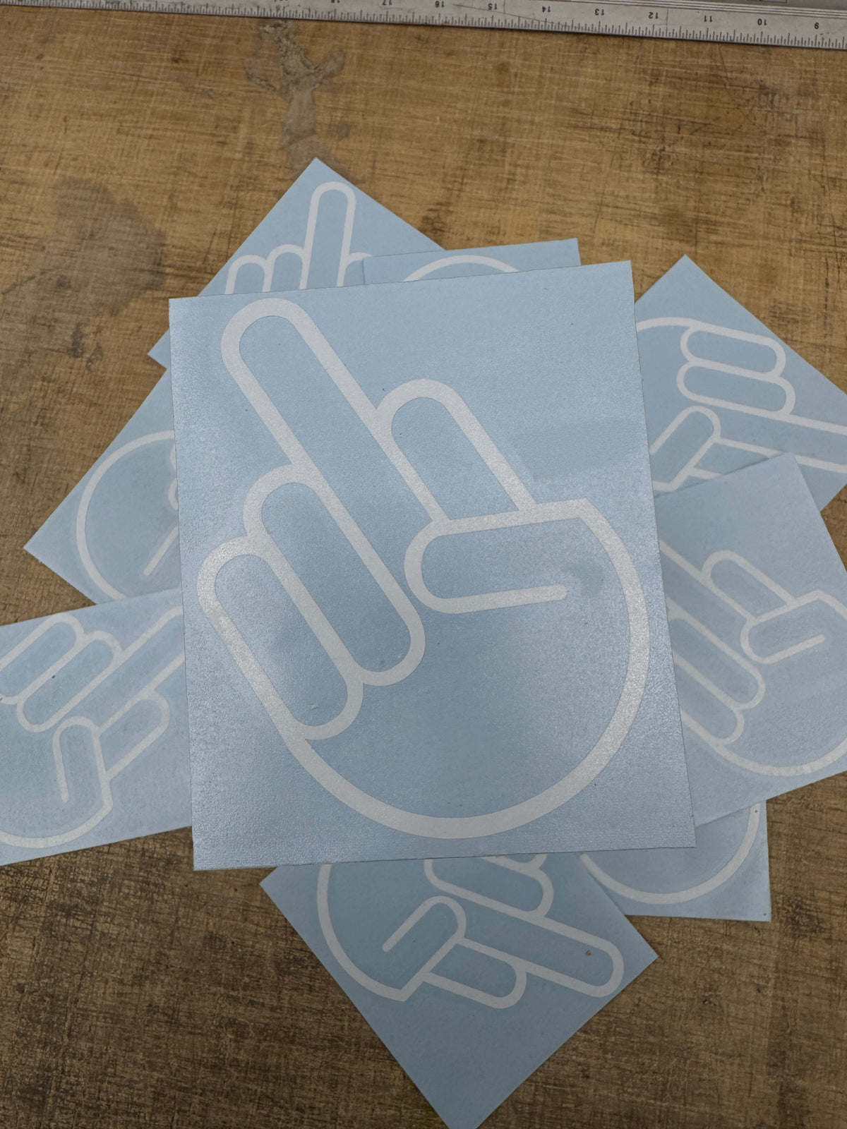 Middle Finger Decal