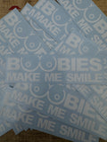 Boobies Make Me Smile Decal