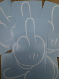 Mickey F You Hand Decal