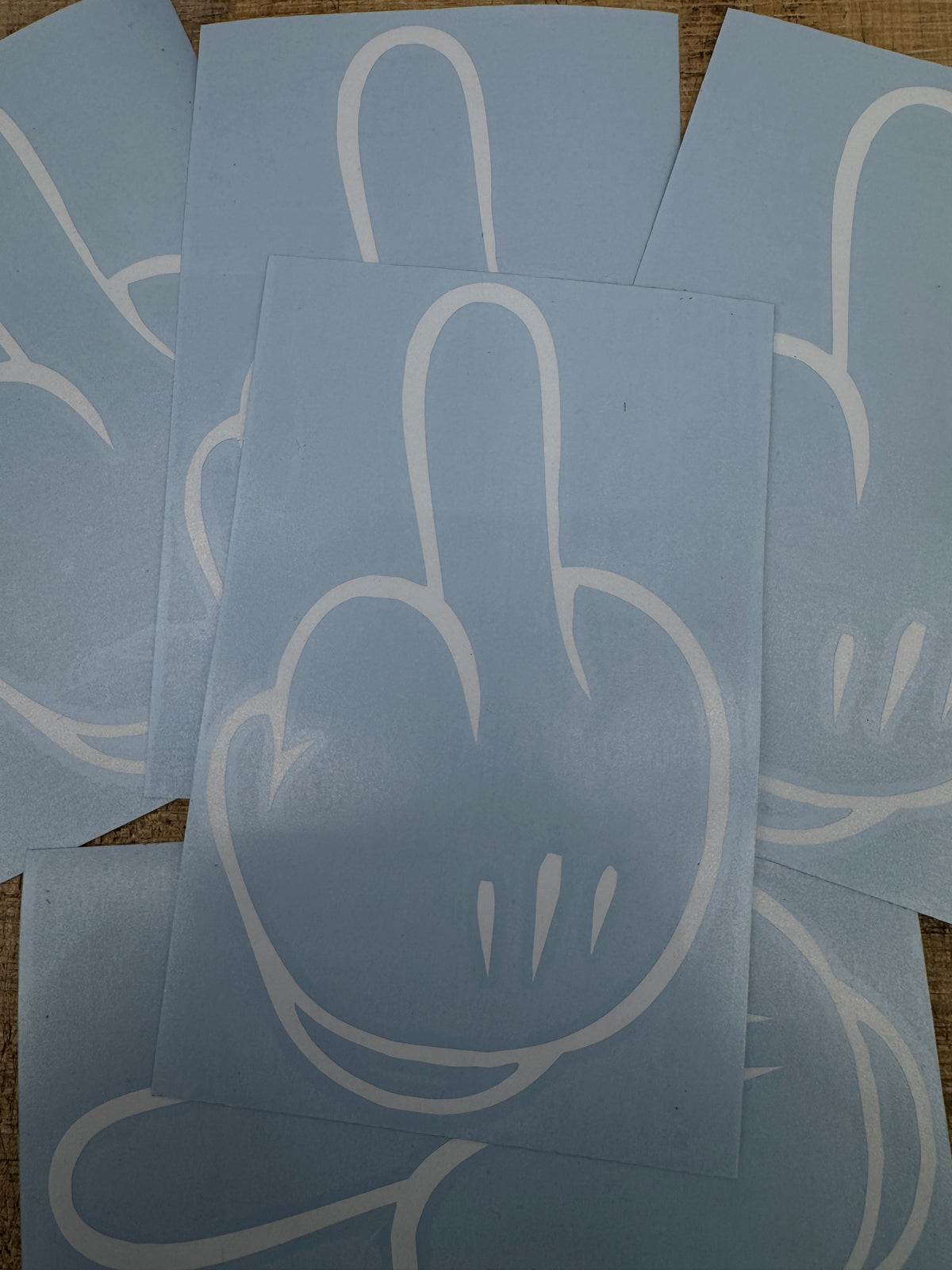 Mickey F You Hand Decal